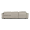 Dalton - Modern Italian Light Grey Leather 4-Seat Sofa + 2 Recliners / VGDT-DALTON-4S-LTGRY