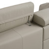 Dalton - Modern Italian Light Grey Leather 4-Seat Sofa + 2 Recliners / VGDT-DALTON-4S-LTGRY