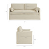 Wellfleet Slipcovered Linen-Blend Loveseat by Modway / EEI-7356