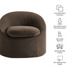 Sadie Slipcovered Linen-Blend Round Accent Chair by Modway / EEI-7358