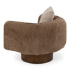 Kiran - Modern Brown + Beige Swivel Accent Chair / VGBY-BY2205-CH-BRN