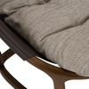 Newman - Modern Beige Fabric + Dark Brown Faux Leather + Ash Accent Chair / VGBY-BY2143-BGEBRN