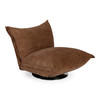 Hagen - Modern Camel Velvet + Chrome Swivel Accent Chair / VGBY-CH-001-CML