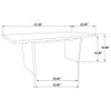 Decker 47-Inch Rectangular Cocktail Coffee Table Natural Oak / CS-706468