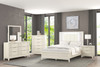 Isadore E.King Bed, Antique White / FM7700WH-EK-BED