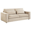 Amador 3-piece Chenille Upholstered Track Arm Sofa Set Camel / CS-511231-S3