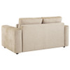 Amador 3-piece Chenille Upholstered Track Arm Sofa Set Camel / CS-511231-S3