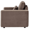 Amador Chenille Upholstered Track Arm Accent Chair Chocolate / CS-511236