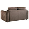 Amador 3-piece Chenille Upholstered Track Arm Sofa Set Chocolate / CS-511234-S3
