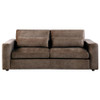 Amador Chenille Upholstered Track Arm Sofa Chocolate / CS-511234