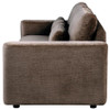 Amador Chenille Upholstered Track Arm Sofa Chocolate / CS-511234