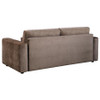Amador Chenille Upholstered Track Arm Sofa Chocolate / CS-511234