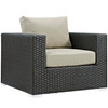 Sojourn 8 Piece Outdoor Patio Sunbrella® Sectional Set by Modway / EEI-1880