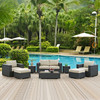Sojourn 8 Piece Outdoor Patio Sunbrella® Sectional Set by Modway / EEI-1880