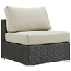 Sojourn 7 Piece Outdoor Patio Sunbrella® Sectional Set by Modway / EEI-1883