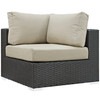 Sojourn 5 Piece Outdoor Patio Sunbrella® Sectional Set by Modway / EEI-1890