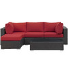 Sojourn 5 Piece Outdoor Patio Sunbrella® Sectional Set by Modway / EEI-1890