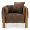 Voight - Contemporary Brown Fabric Accent Chair / VGBY-BY2125-CH-BRN
