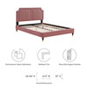 Novi Performance Velvet King Bed by Modway / MOD-6838