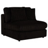 Blaine Upholstered Armless Chair Chocolate / CS-509877