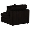 Blaine Upholstered Armless Chair Chocolate / CS-509877