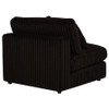 Blaine Upholstered Armless Chair Chocolate / CS-509877