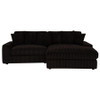 Blaine Upholstered Reversible Chaise Sectional Sofa Chocolate / CS-509879
