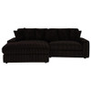 Blaine Upholstered Reversible Chaise Sectional Sofa Chocolate / CS-509879
