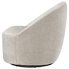 Leon Chenille Upholstered Swivel Accent Chair Beige / CS-903411