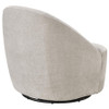 Leon Chenille Upholstered Swivel Accent Chair Beige / CS-903411