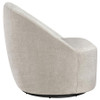 Leon Chenille Upholstered Swivel Accent Chair Beige / CS-903411