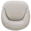 Leon Chenille Upholstered Swivel Accent Chair Beige / CS-903411