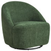 Leon Chenille Upholstered Swivel Accent Chair Green / CS-903412