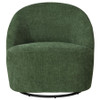 Leon Chenille Upholstered Swivel Accent Chair Green / CS-903412