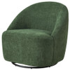 Leon Chenille Upholstered Swivel Accent Chair Green / CS-903412