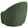 Leon Chenille Upholstered Swivel Accent Chair Green / CS-903412