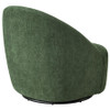 Leon Chenille Upholstered Swivel Accent Chair Green / CS-903412