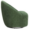Leon Chenille Upholstered Swivel Accent Chair Green / CS-903412