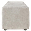 Summer Chenille Upholstered Channel Accent Bench Beige / CS-910411