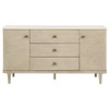 Lucaire 2-door 3-drawer Cultured Marble Top Sideboard Sandstone / CS-105965