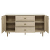 Lucaire 2-door 3-drawer Cultured Marble Top Sideboard Sandstone / CS-105965