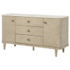 Lucaire 2-door 3-drawer Cultured Marble Top Sideboard Sandstone / CS-105965
