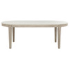 Lucaire 84-inch Cultured Marble Top Dining Table Honed Cream / CS-105960