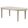Lucaire 84-inch Cultured Marble Top Dining Table Honed Cream / CS-105960