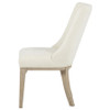 Lucaire Arched Upholstered Dining Side Chair Cream (Set of 2) / CS-105962