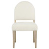 Lucaire Curved High Back Upholstered Dining Chair Cream (Set of 2) / CS-105966
