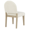 Lucaire Curved High Back Upholstered Dining Chair Cream (Set of 2) / CS-105966