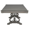 Cresswell 104-inch Double Pedestal Extension Dining Table Weathered Taupe / CS-107451