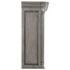 Cresswell 2-tier Touch Light Hutch Display Cabinet Weathered Taupe / CS-107455H