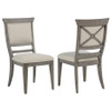 Cresswell Upholstered Dining Side Chair Tan (Set of 2) / CS-107452
